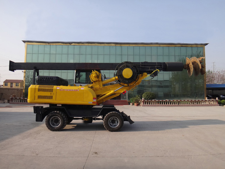 360 Degree Wheel Type Hydraulic Rotary Drilling Rig