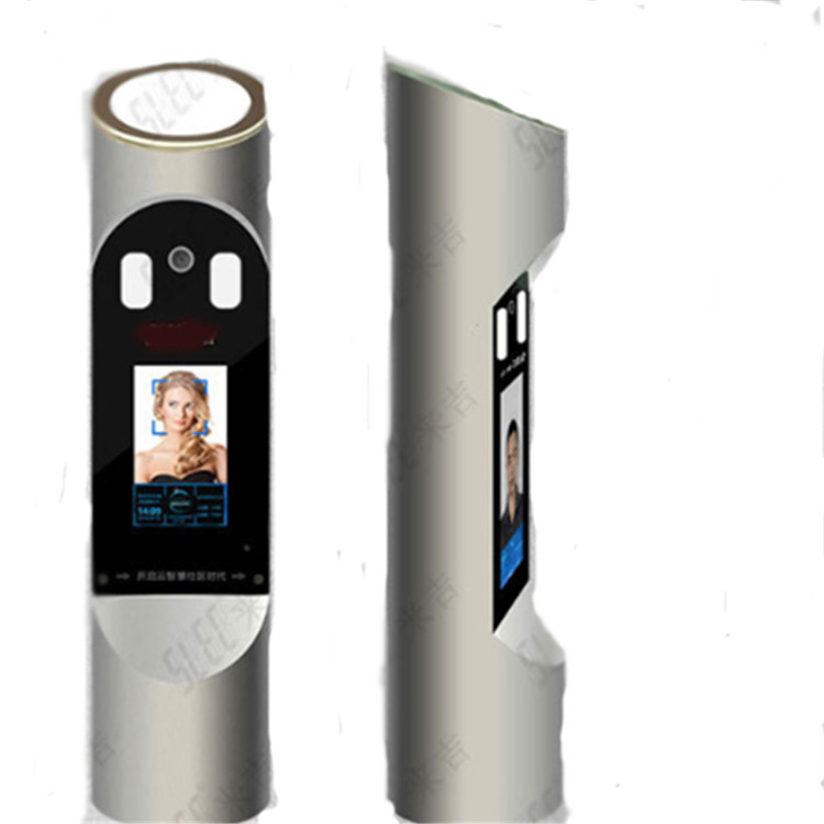 Face recognition body temperature detector (cylindrical)